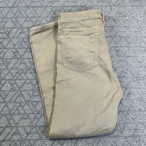 J.Crew Flex Slim Fit Mens‎ Pants W35 L32 Khaki Chinos Cotton Blend